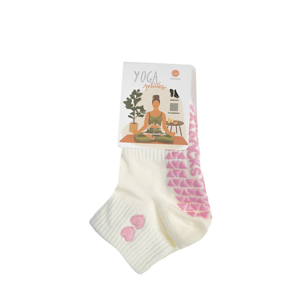 Calzini Yoga Pilates Antiscivolo Cuore Corti HomeOfSocks