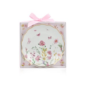 Fleur Pink Porzellan-Schmuckschale von SoapTales