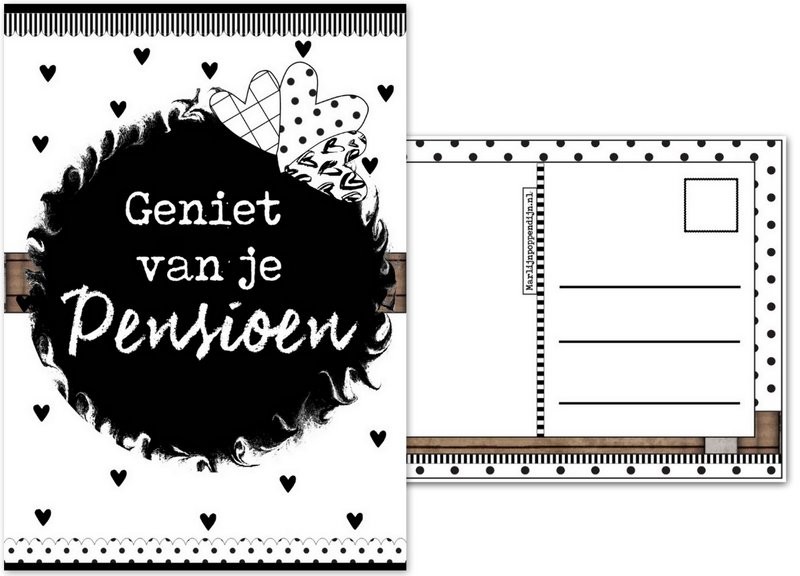 A6 Karte mit Text '' Genießen Sie Ihren Ruhestand ''