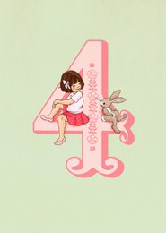 Cartolina Ragazza Quattro