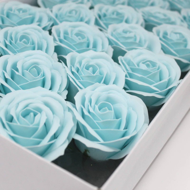 Blomstersæbe til Craft - Lrg Rose - Babyblå