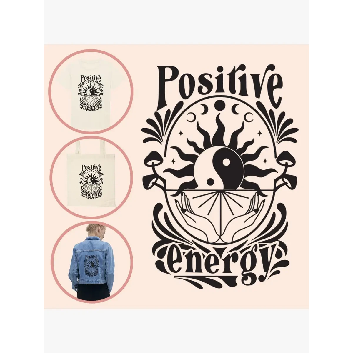 Kleidung überträgt positive Energie