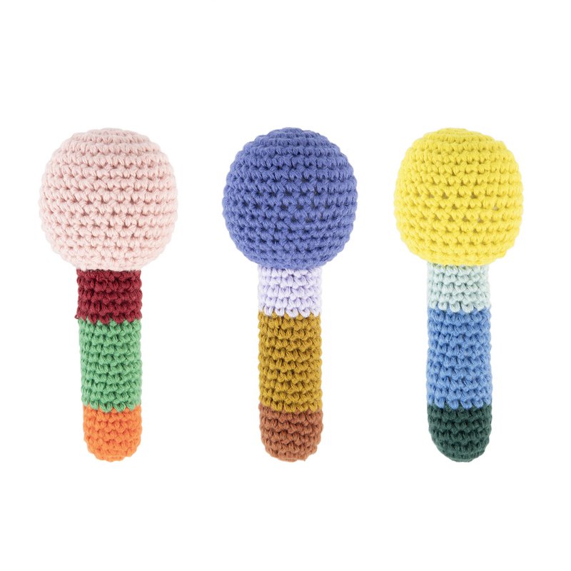 Crochet Rattles Mini Assorted 3 designs