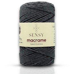 Sensy Premium 2 mm - 160 yards 100 % genanvendt bomuldsmacrame-ledning