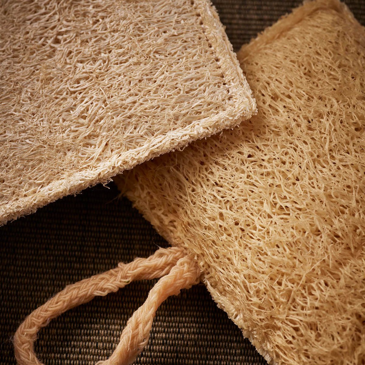 Loofah svampe, sæt med 4 stk