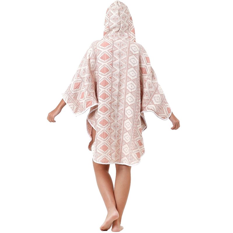 Poncho de plage en gaze de coton