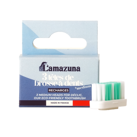 Refill 3 medium toothbrush heads