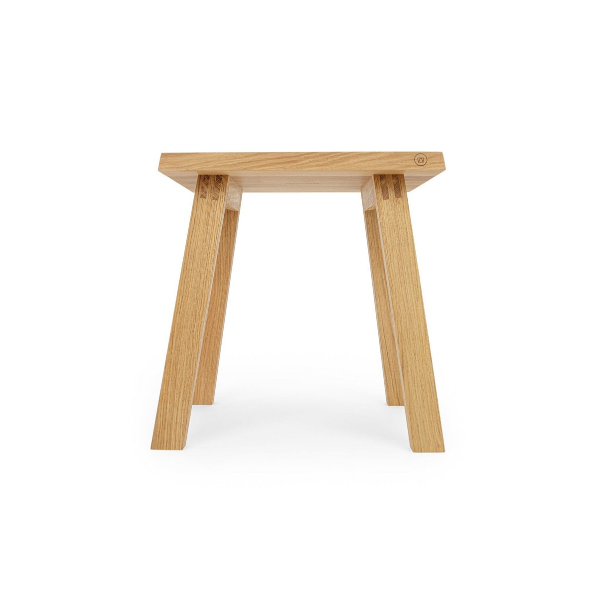 Eleganter Hocker »Fritz« aus Eichenholz
