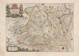 Plakat Historisk kort over Drenthe - Kort 1642