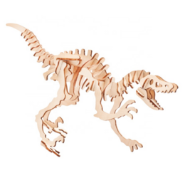 Kit di costruzione Dino Dinosauro Velociraptor in legno