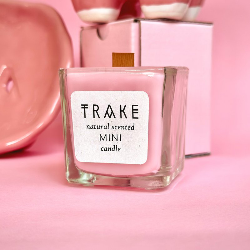 VELA DE VAINILLA ROSA | MINI VELA AROMÁTICA NATURAL