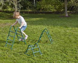 Cozy climbing frames set of 3 metal playground equipment for outdoors