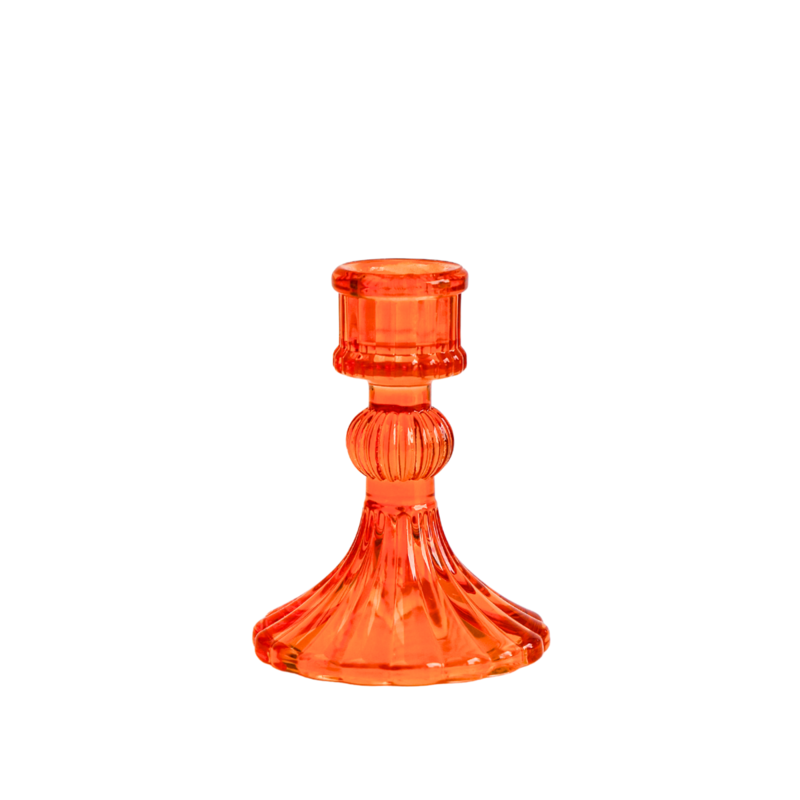 Candlestick Belle Orange - Box of 6 pcs