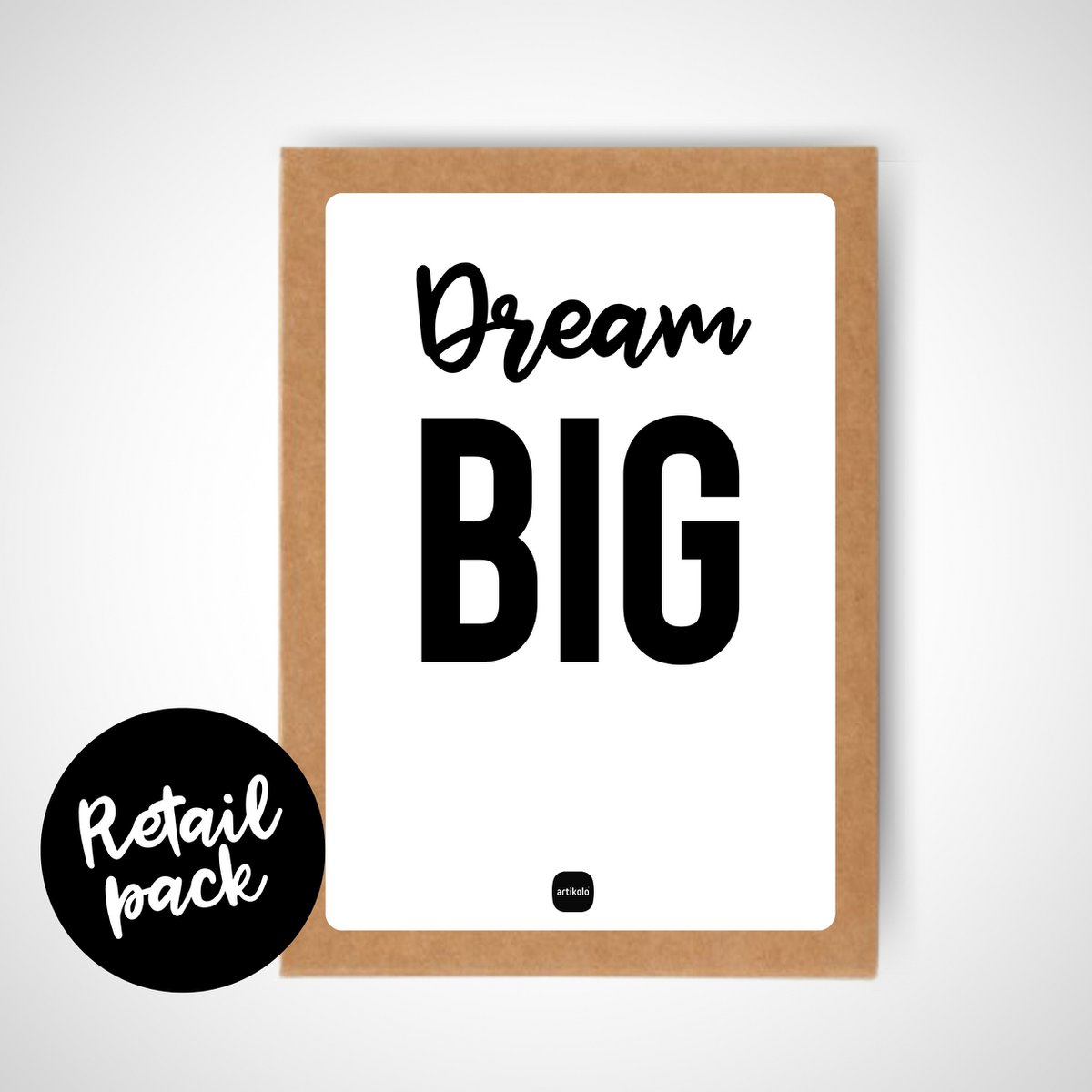 Dream Big – Decocard-Kopie