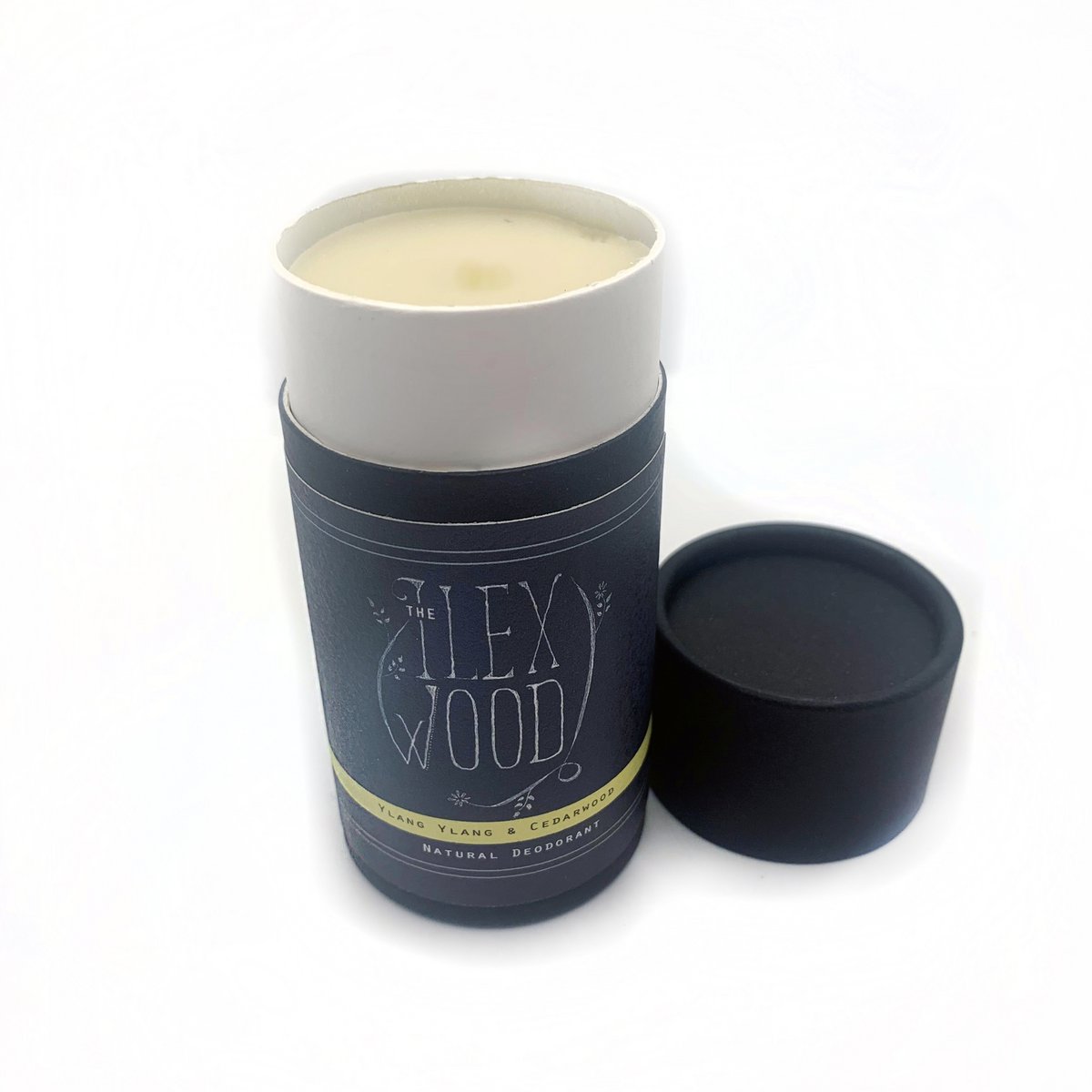 Deodorante naturale Ylang Ylang e legno di cedro - 70 ml. Deodorante in stick naturale, senza plastica, ecologico, Cruelty Free per donne e uomini, realizzato a mano e privo di tossine e alluminio.
