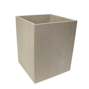 Waschin basket of angular rays beige trash can synthetic leather leather