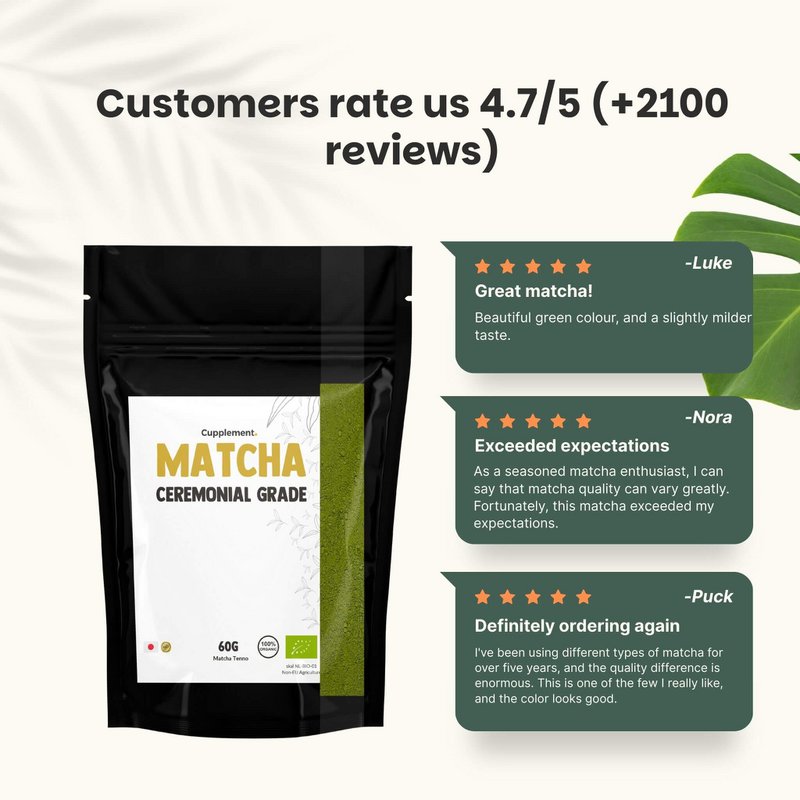 Matcha-Pulver in Zeremonienqualität – 60 Gramm