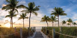 Wandfoto CARIBBEAN 50x100 cm canvas foto op spieraam decoratie modern