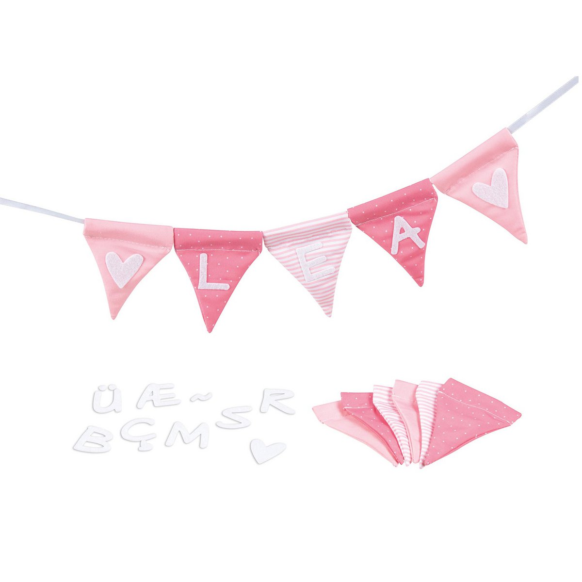 Flag Pennant Pink