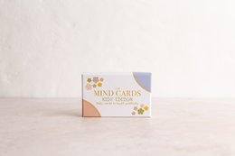 Colorful cards with text and illustrations, designed for kids to encourage mindfulness and self-reflection.