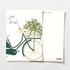 Ansichtkaart 'voor jou' fiets met bloemen