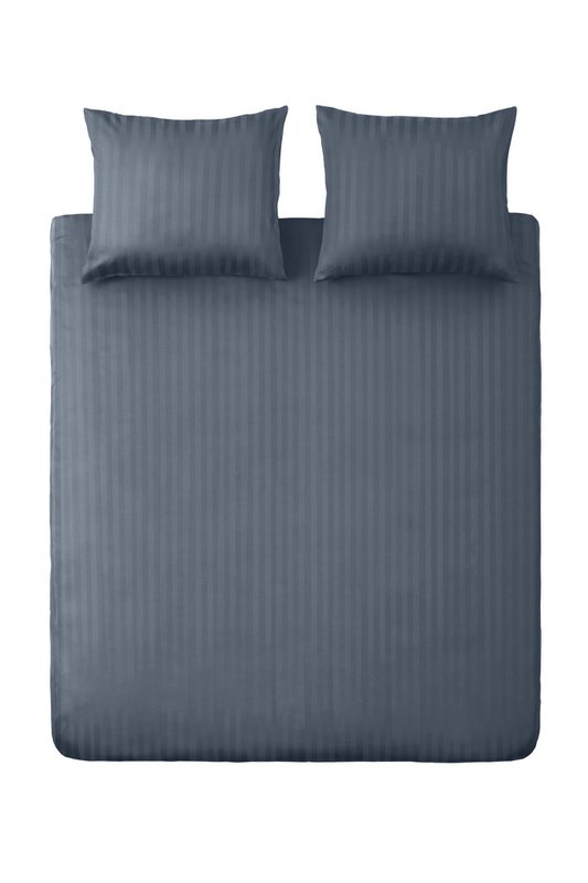 100% Bomuld Satin Dynebetræk Napoli - Mørkeblå