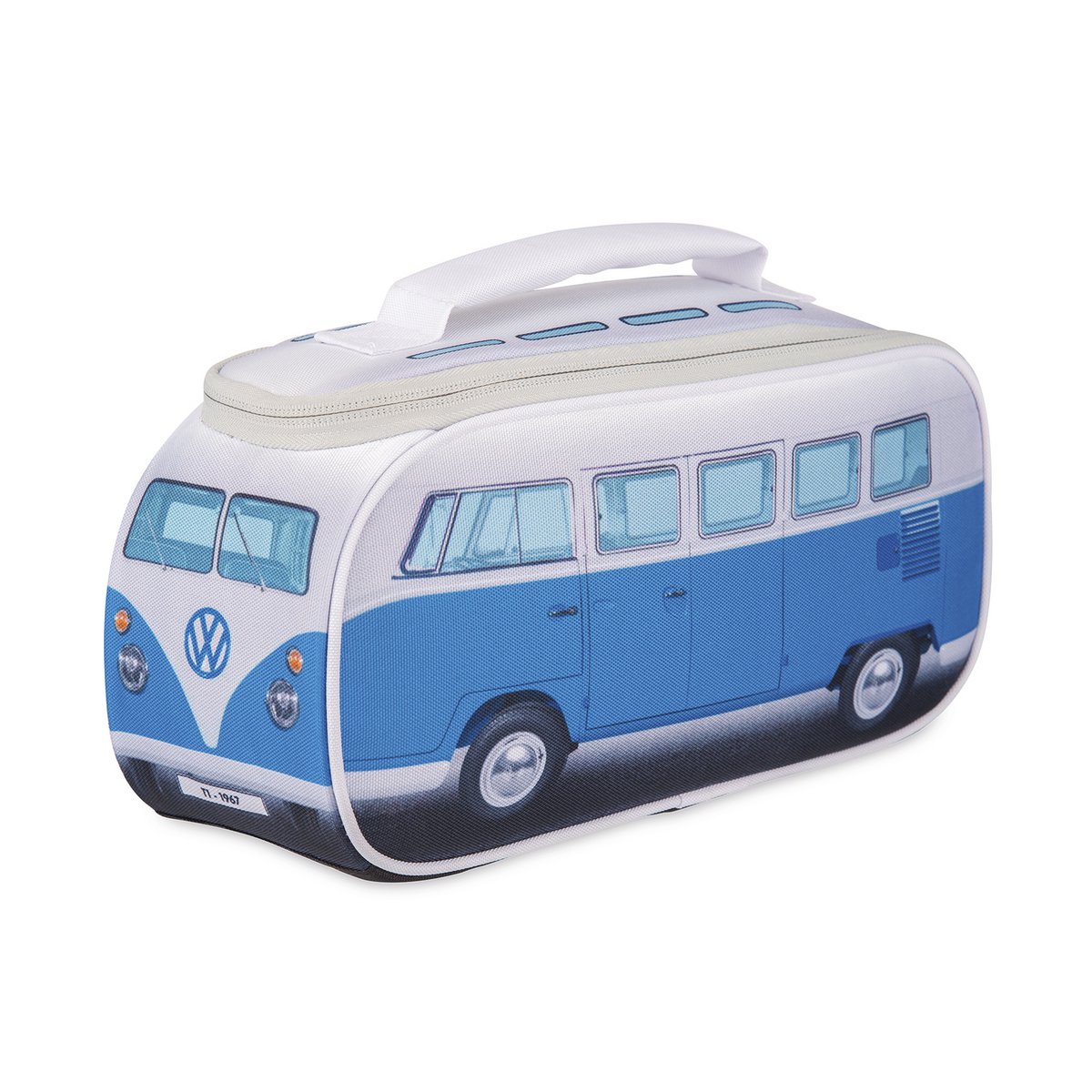 Volkswagen VW T1 Bus Lunch Bag - Front/Blue