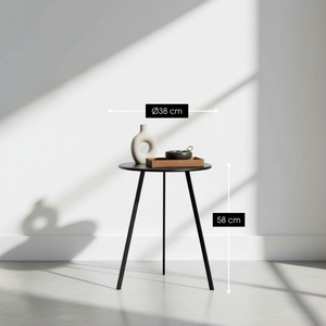 Side table outdoor Seattle Black
