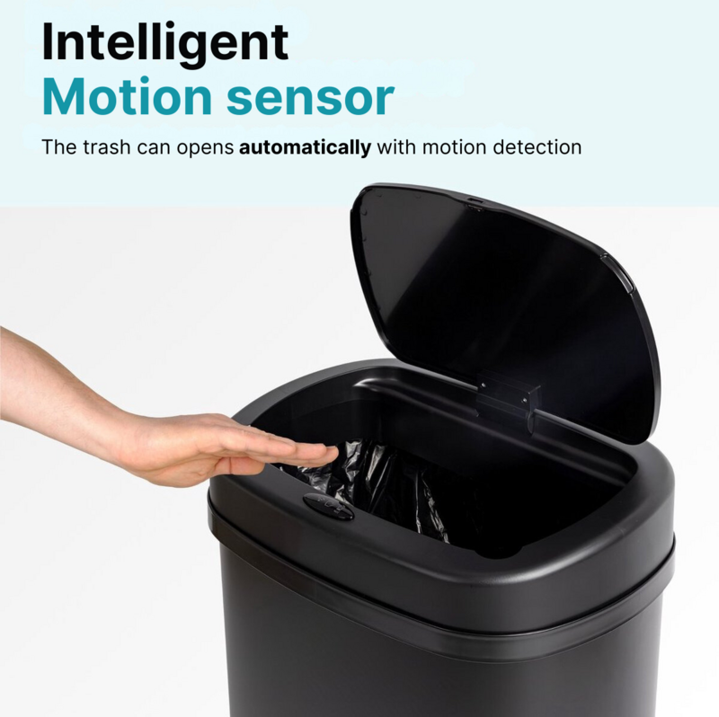 Sensorbak - 60 liter inhoud - RVS - Zwart