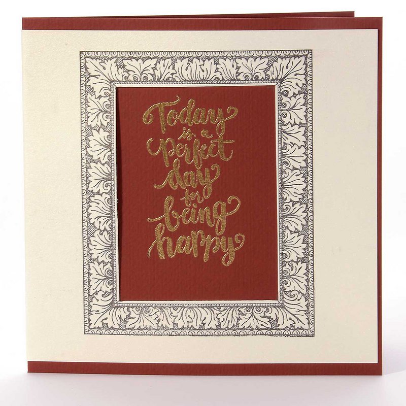 Stempel: Today is a perfect day for being happy