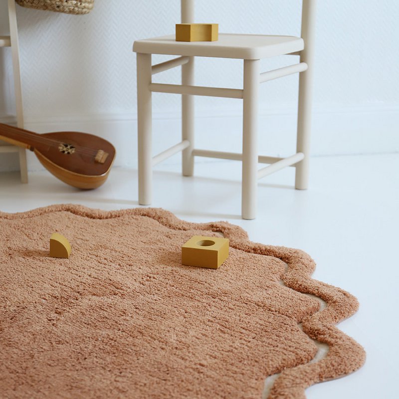 SWEET APRIL TOFFEE washable cotton children's rug