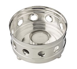 EDZARD Stövchen Lydia, für Teelicht, abnehmbarer Deckel, schwerversilbert, Durchmesser 13 cm