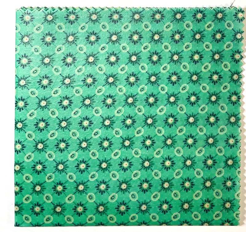 Farbenfrohes Bienenwachstuch "Stella" - Größe L 33x33cm