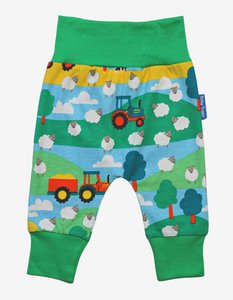 Bio-Baumwoll Baby Pumphose mit Bauernhof-Druck