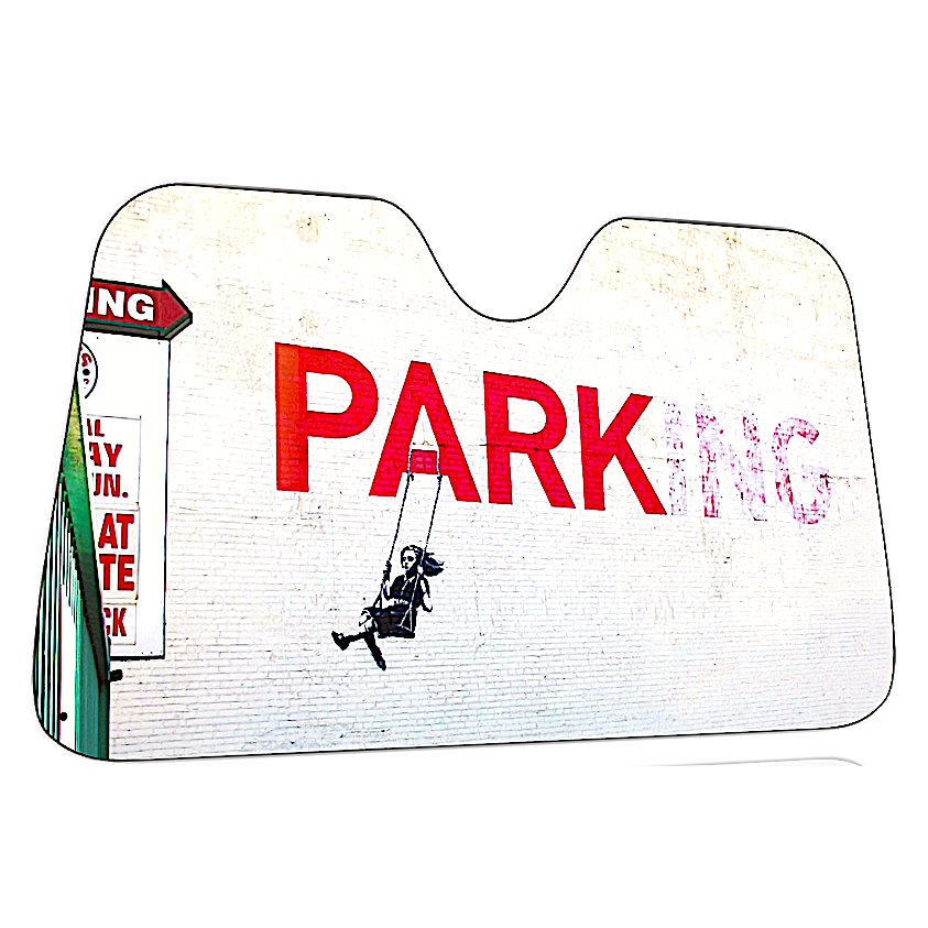 Parasol de voiture Banksy - Parking (130x70cm)