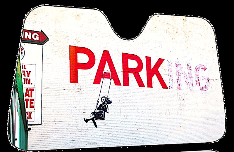 Parasol samochodowy Banksy - Parking (130x70cm)