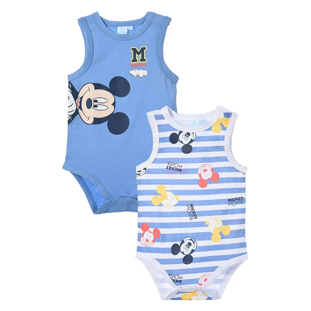 Zestaw 2 body-kamizelek niemowlęcych, Mickey