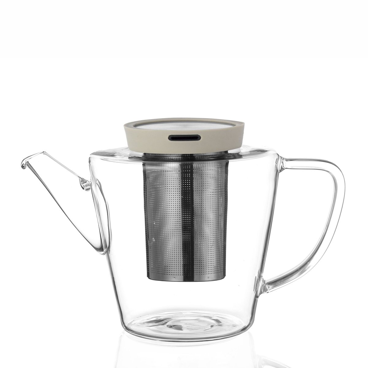 Viva - Teiera in vetro per infusione con filtro 1 litro - trasparente