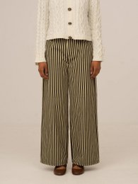Pebble Striped Green Jeans
