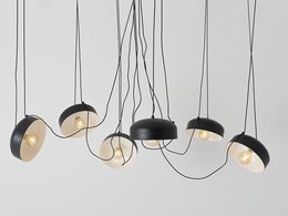 Hängelampe POPO FLAT L 6 - schwarz