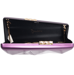 Minaudiére in Metallic Orchid
