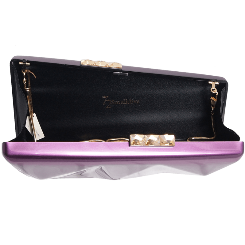 Minaudiére in Metallic Orchid