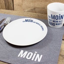Porcelænstallerken Ein Moin siger mere ...