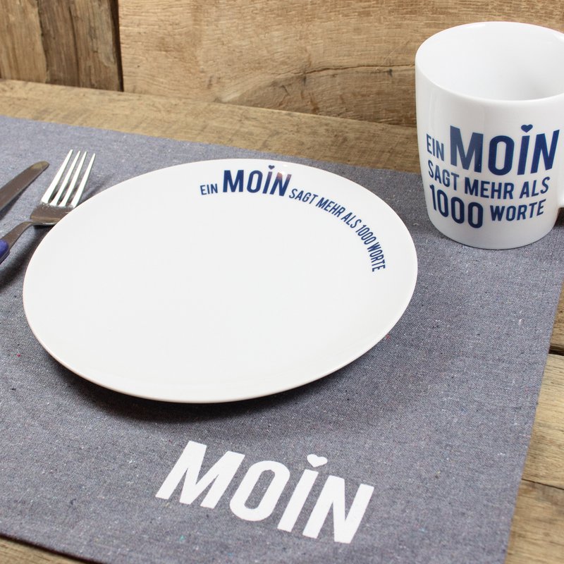 Porcelænstallerken Ein Moin siger mere ...