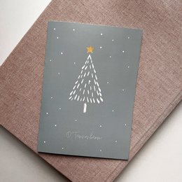 Weihnachtskarte O Tannenbaum mit Umschlag