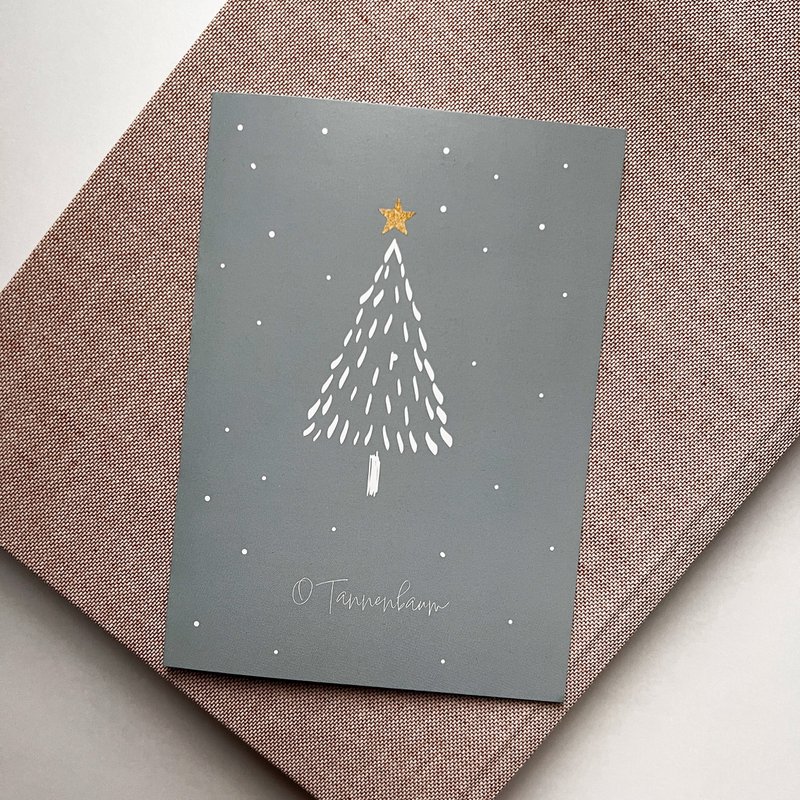 Weihnachtskarte O Tannenbaum mit Umschlag