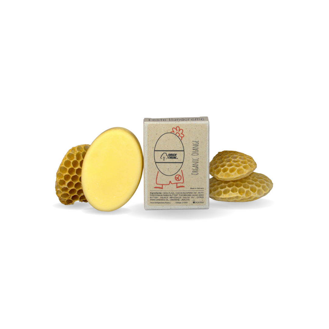 Organic Orange - solid hand cream - 30 grams