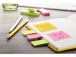 Info notes 50x40mm assorti van 3 kleuren