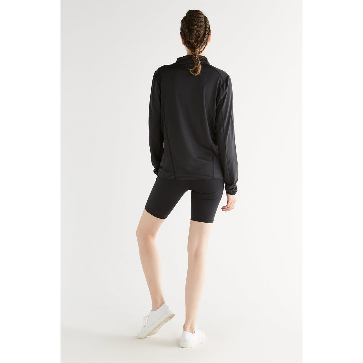 T9010-01 | Unisex troyer met lange mouwen - zwart