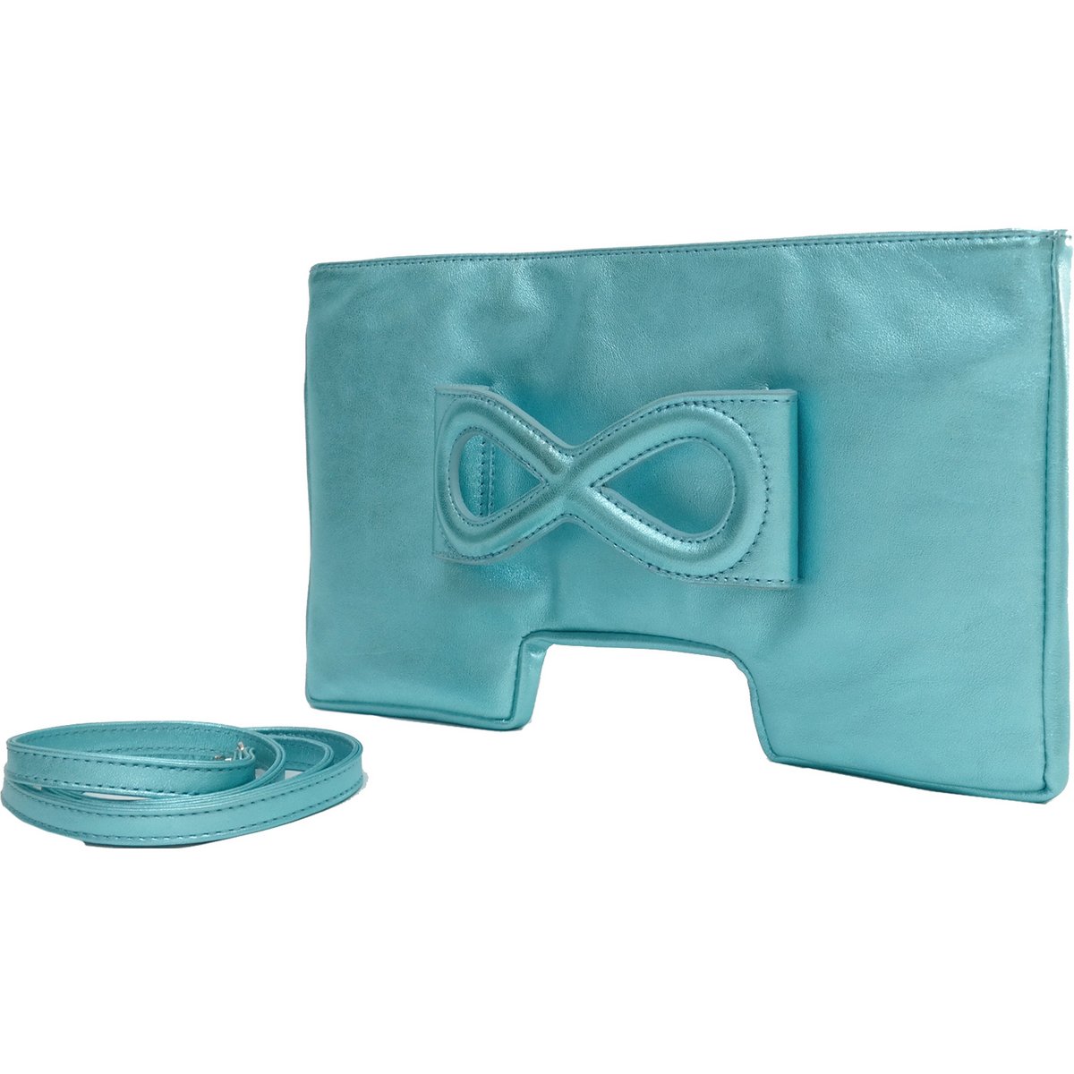 Clutch Iris Aqua Metallic